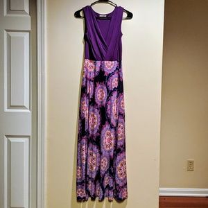 Purple maxi dress